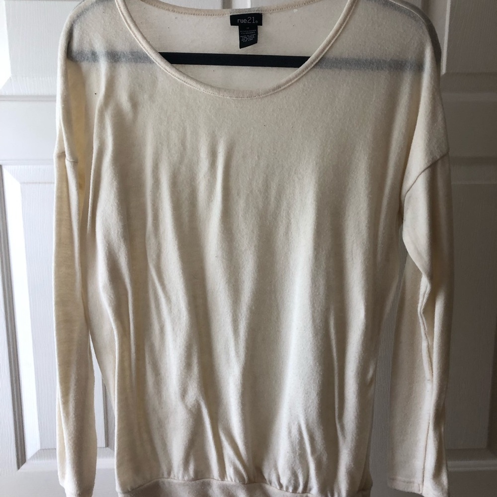 Cream sweater